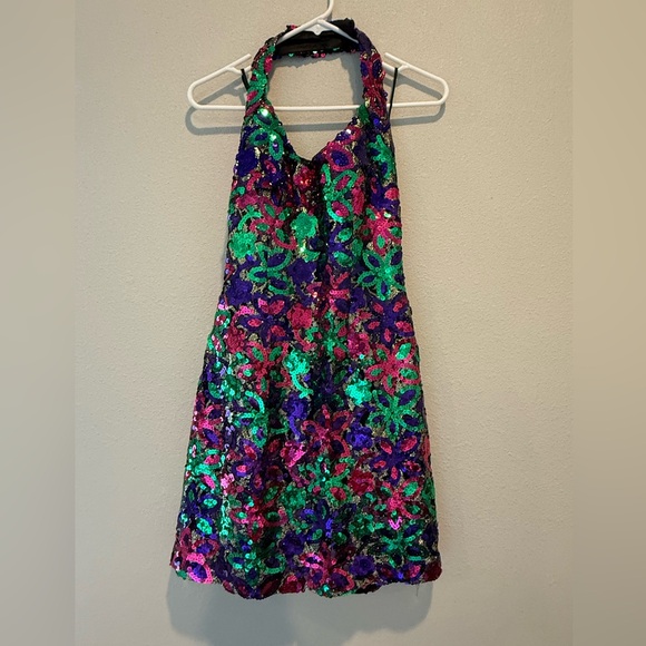 Source Unknown Dresses & Skirts - Colorful Cocktail Halter Party Dress